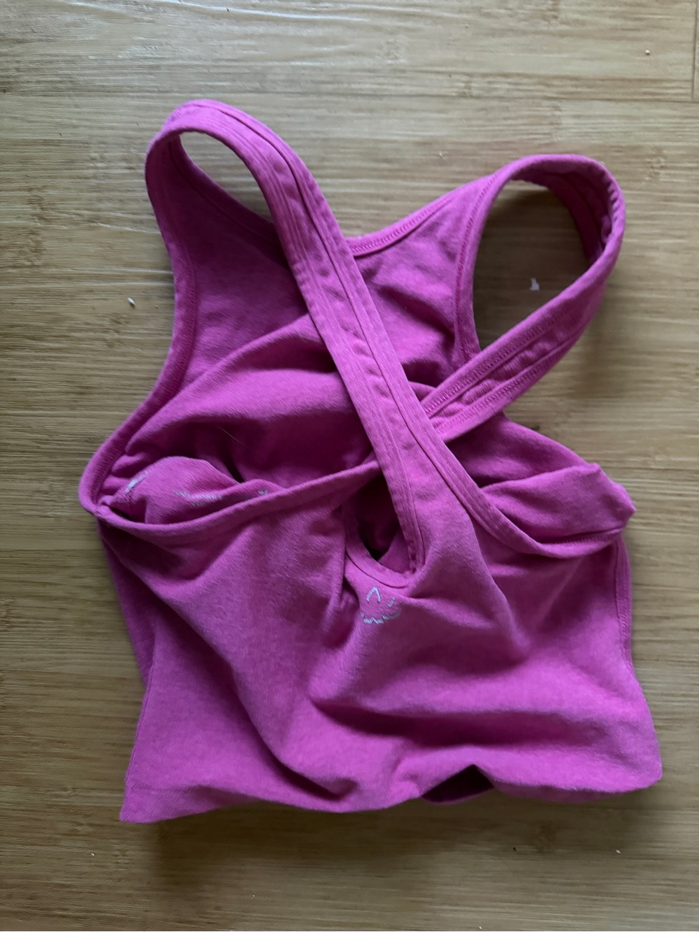 Beyond Yoga Pink Cross-Back Tank Top